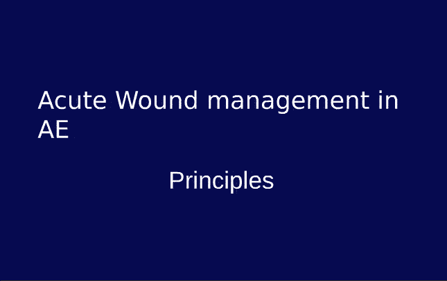 Primary Wound Care