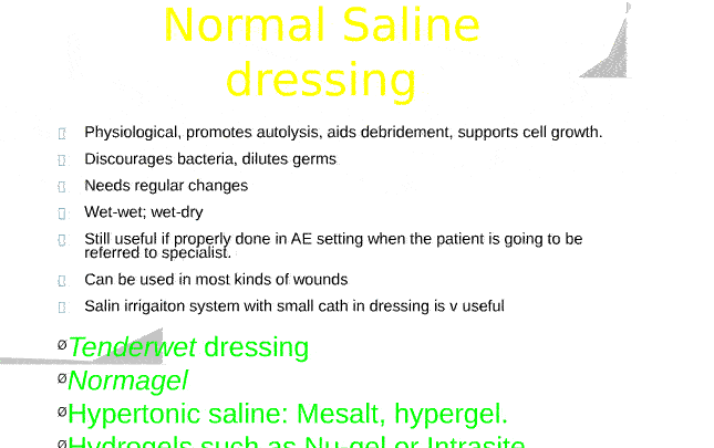 Wound dressing science and art